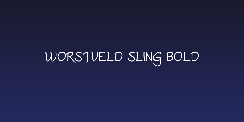 Worstveld Sling Bold Social Header