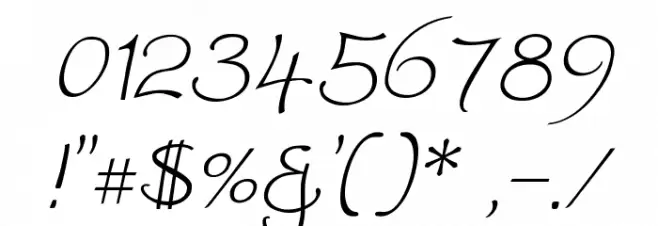 Worstveld Sling Extra Oblique Font OTHER CHARS