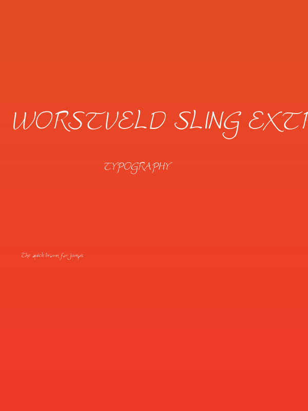Worstveld Sling Extra Oblique Poster