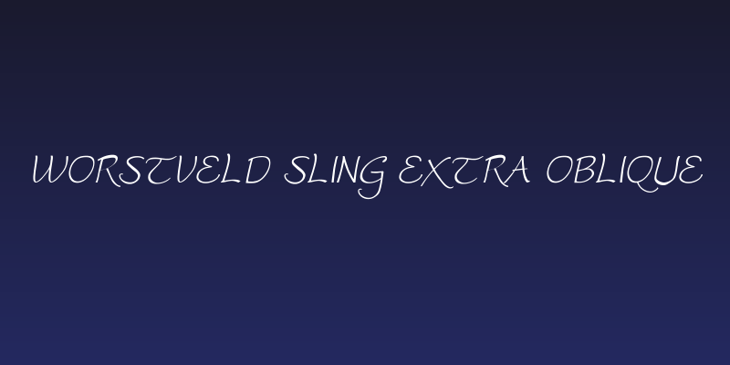 Worstveld Sling Extra Oblique Social Header