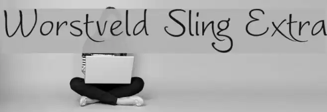 Worstveld Sling Extra Font examples