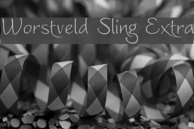 Worstveld Sling Extra Font examples