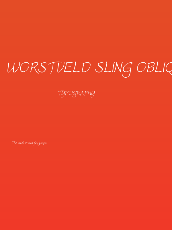 Worstveld Sling Oblique Poster