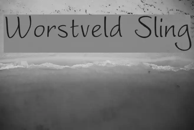 Worstveld Sling Font examples
