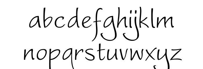 Worstveld Sling Font LOWERCASE