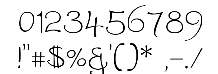 WorstveldSling Font OTHER CHARS