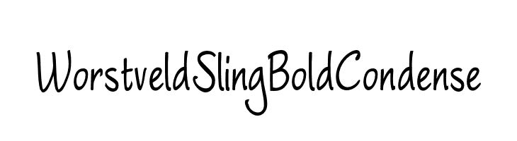 WorstveldSlingBoldCondense  لخطوط تنزيل