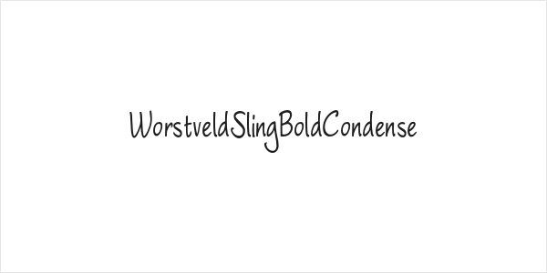WorstveldSlingBoldCondense Logo