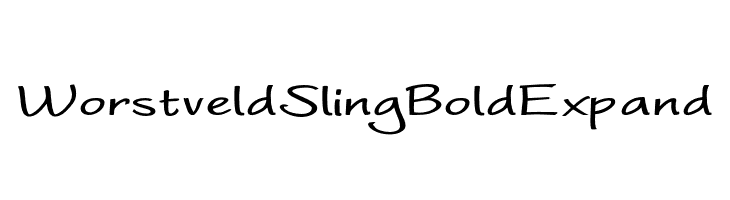 WorstveldSlingBoldExpand  Free Fonts Download