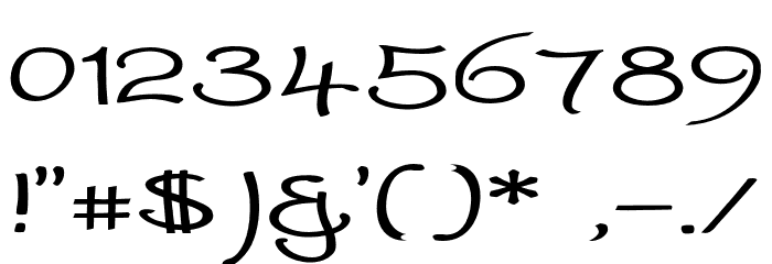WorstveldSlingBoldExpand Font OTHER CHARS