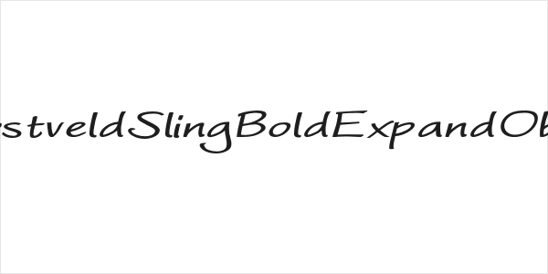 WorstveldSlingBoldExpandOblique Logo