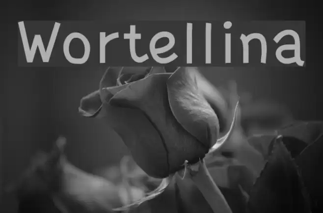 Wortellina Font examples