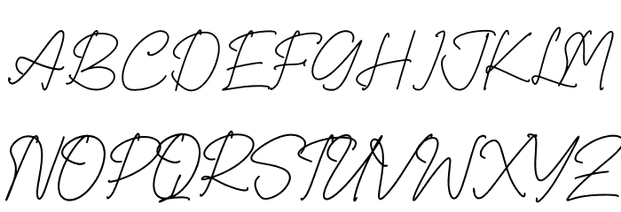 Worthington Font UPPERCASE