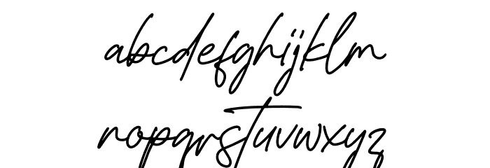 Worthington Font LOWERCASE