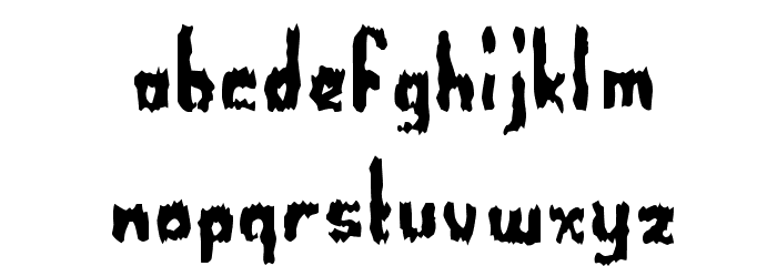 Worthless Bum Font LOWERCASE