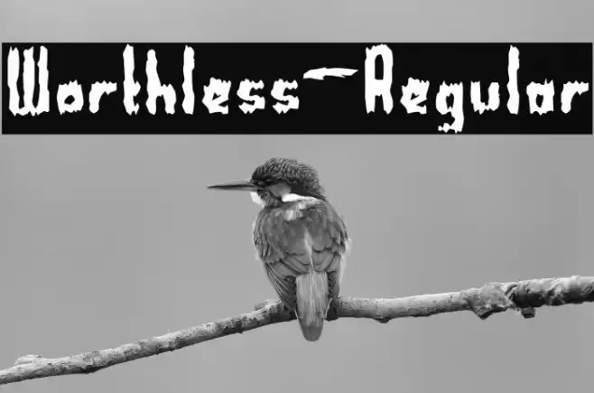 Worthless-Regular Font examples