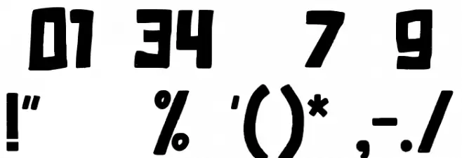 Worthless Font OTHER CHARS