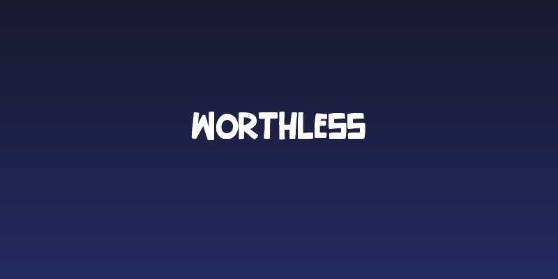 Worthless Social Header