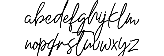 Worthy Font LOWERCASE