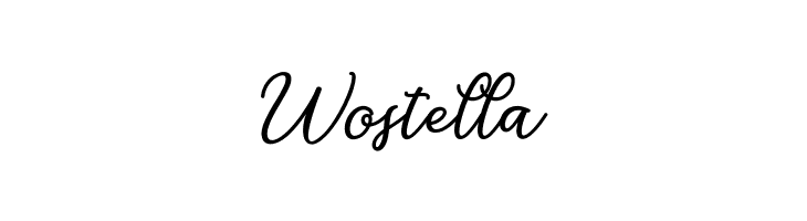 Wostella  font caratteri gratis