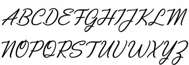 Wostella Font UPPERCASE