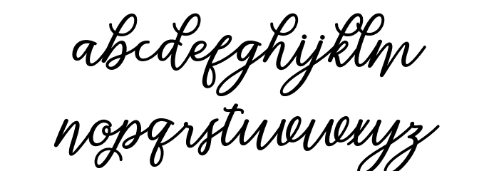 Wostella Font LOWERCASE