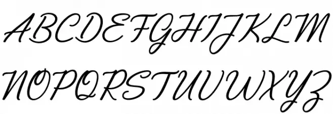 Wostella 字体 大写