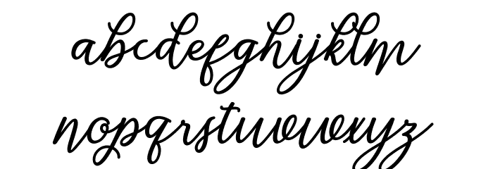Wostella Font LOWERCASE