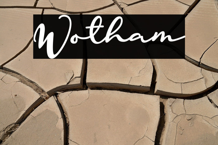 Wotham Caratteri examples