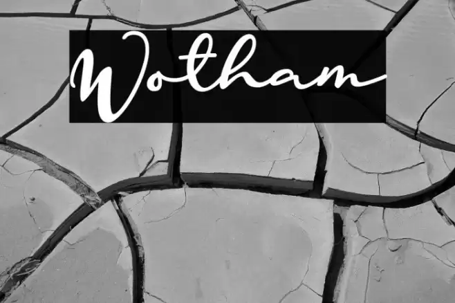Wotham Font examples