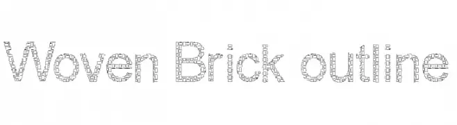 Woven Brick outline  Скачать бесплатные шрифты