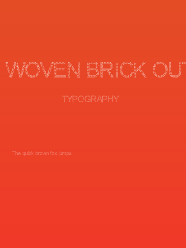 Woven Brick outline Poster