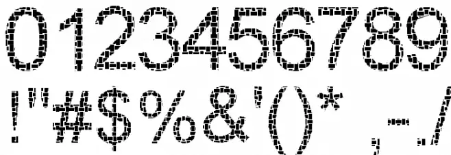 Woven Brickwork Font OTHER CHARS