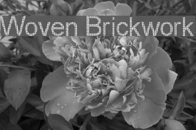 Woven Brickwork Font examples