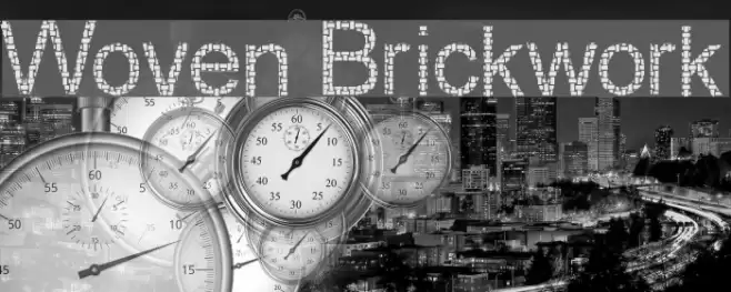 Woven Brickwork Font examples