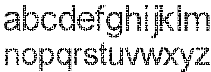 Woven Brickwork Font LOWERCASE
