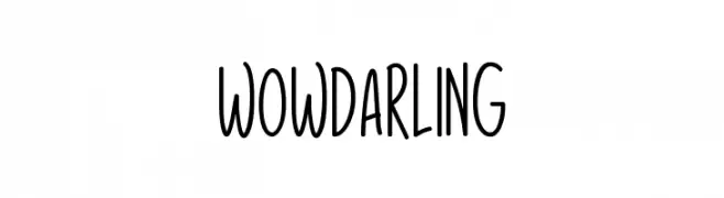 Wow Darling  Скачать бесплатные шрифты