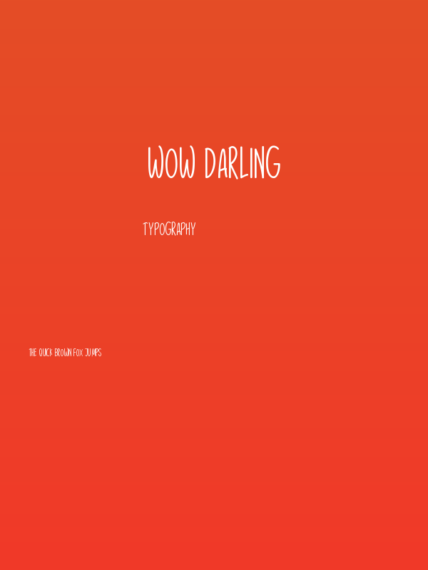 Wow Darling Poster