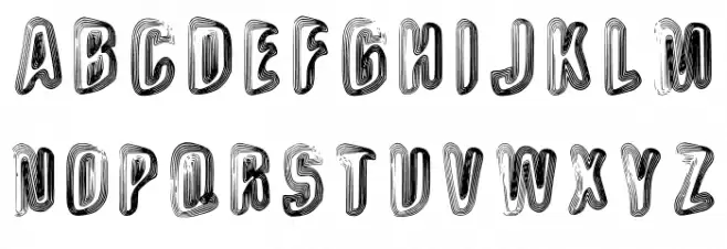Wow Man Schriftart Groß