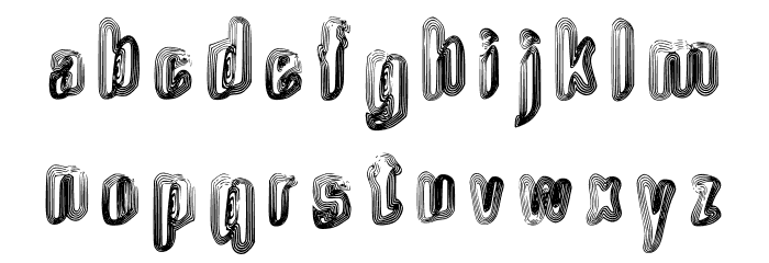 Wow Man Font LOWERCASE
