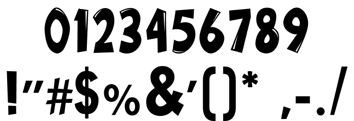 Wow emezing extra extra regular Font OTHER CHARS