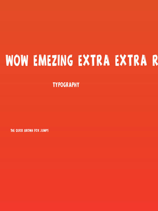 Wow emezing extra extra regular Poster