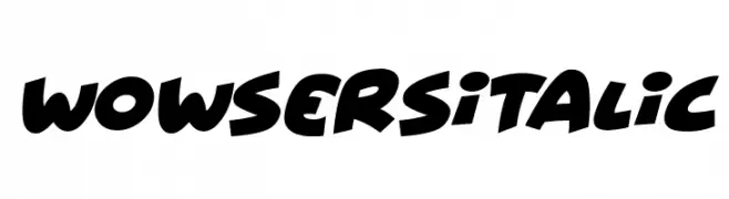 Wowsers Italic  フリーフォントのダウンロード