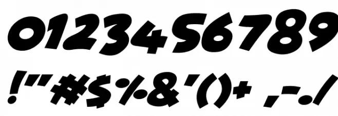 Wowsers Italic Font OTHER CHARS