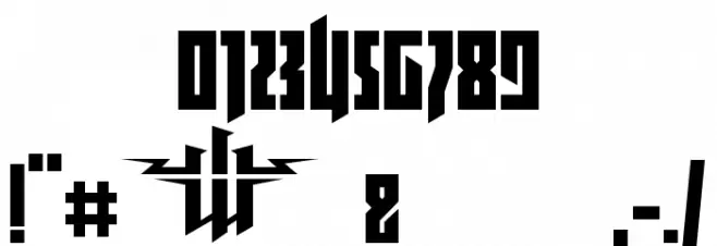 wolfenstein(RUS BY LYAJKA) Font OTHER CHARS