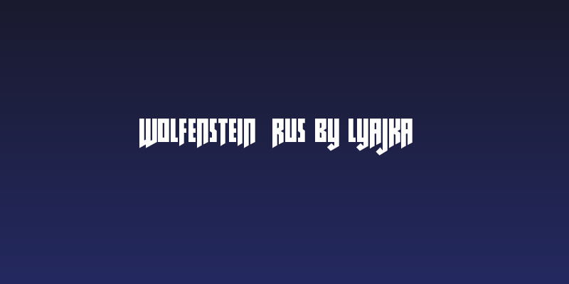 wolfenstein(RUS BY LYAJKA) Social Header
