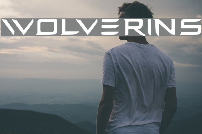 wolverins Font examples