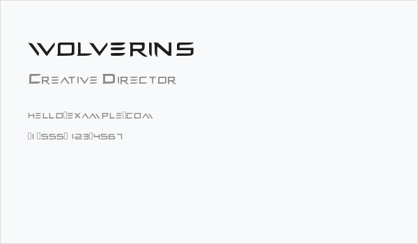 wolverins Business Card