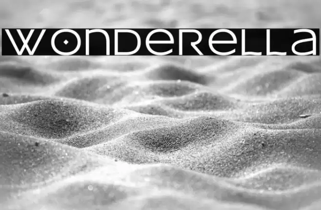 wonderella Font examples