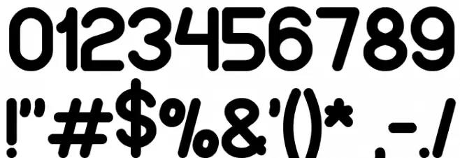 wonderfull Font OTHER CHARS